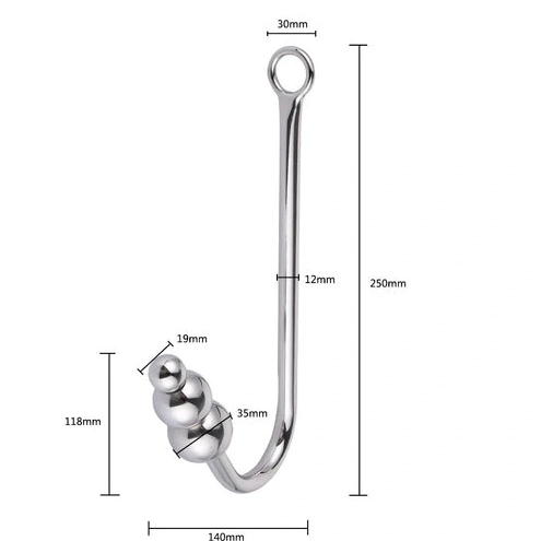 Anal Hooks with Cuffs Hook Collar Beaded and Elegant 5334 Anal 0914